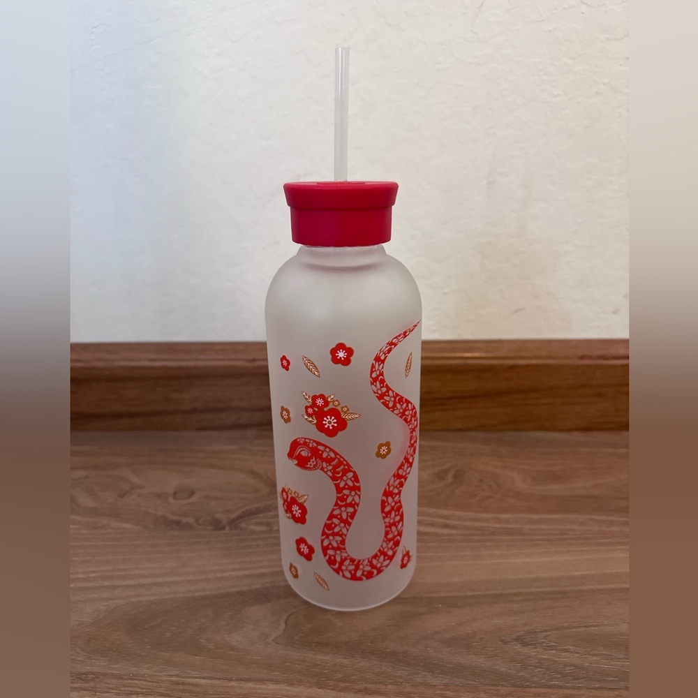 Lunar New Year Snake Design Frosted Water Bottle - Brand New